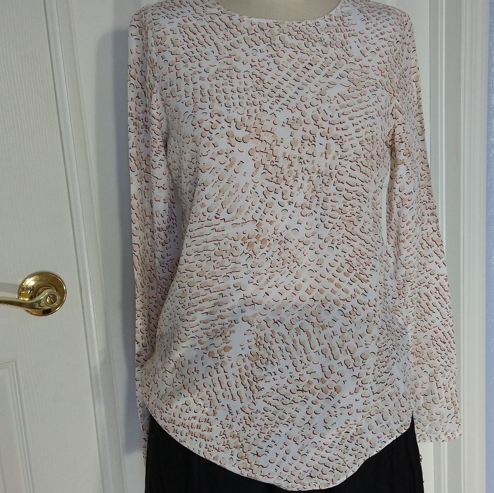 White House Black Market Silk Blouse